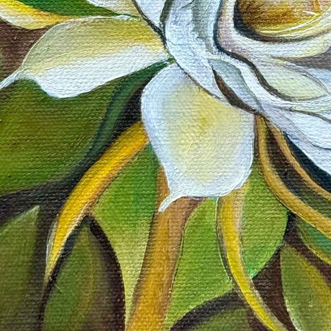 Brahma Kamalam - Flower Oil Painting - Artezaar.com Online Art Gallery