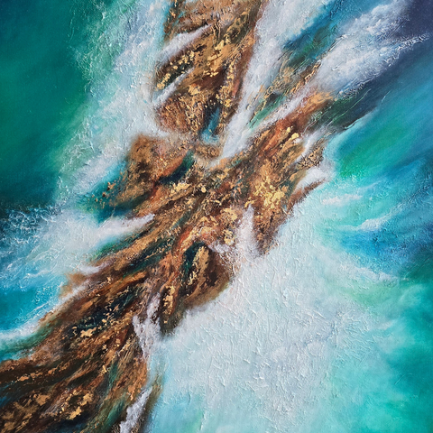 Breath of the Ocean - Mixed Media - Artezaar.com Online Art Gallery