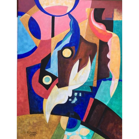 Broken Wings Abstract Acrylic Painting Buy Now on Artezaar.com Online Art Gallery Dubai UAE
