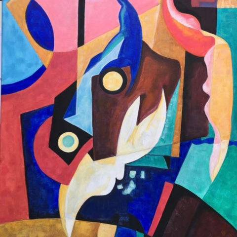 Broken Wings Abstract Acrylic Painting Buy Now on Artezaar.com Online Art Gallery Dubai UAE
