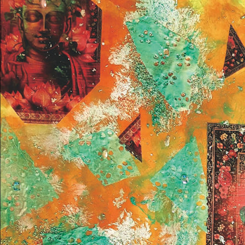 Buddha Mixed Media Painting Buy Now on Artezaar.com Online Art Gallery Dubai UAE