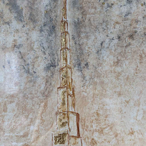 Burj Khalifa - Acrylic Painting - Artezaar.com Online Art Gallery