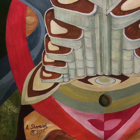 Burj Khalifa Acrylic Painting Buy Now on Artezaar.com Online Art Gallery Dubai UAE