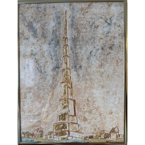 Burj Khalifa - Acrylic Painting - Artezaar.com Online Art Gallery