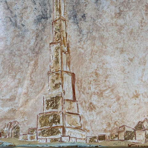 Burj Khalifa - Acrylic Painting - Artezaar.com Online Art Gallery