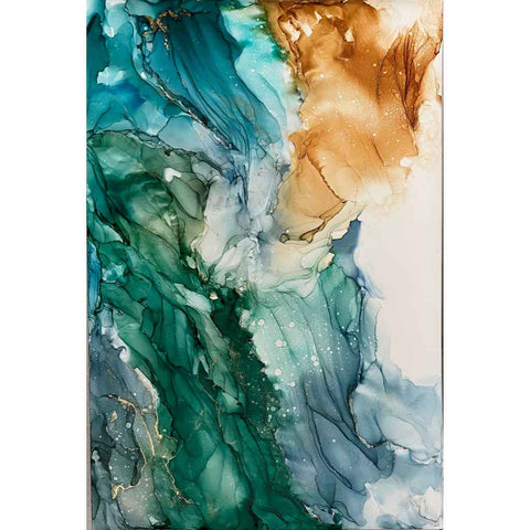 By The Sea Abstract Alcohol Ink Painting Buy Now on Artezaar.com Online Art Gallery Dubai UAE