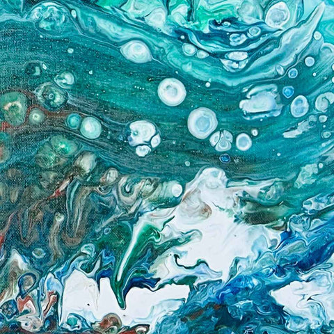 Calmer Waters: A Soothing Escape Acrylic Painting Buy Now on Artezaar.com Online Art Gallery Dubai UAE