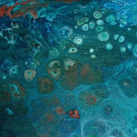 Calmer Waters: A Soothing Escape Acrylic Painting Buy Now on Artezaar.com Online Art Gallery Dubai UAE