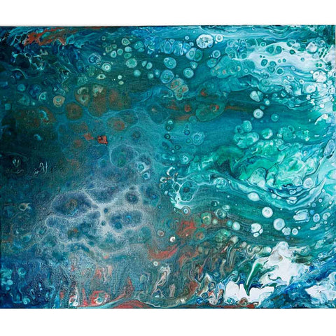 Calmer Waters: A Soothing Escape Acrylic Painting Buy Now on Artezaar.com Online Art Gallery Dubai UAE