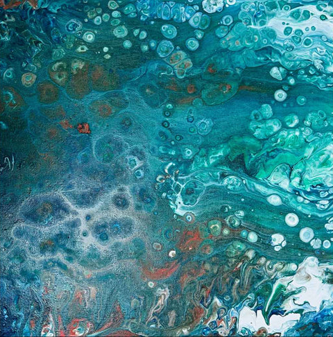 Calmer Waters: A Soothing Escape Acrylic Painting Buy Now on Artezaar.com Online Art Gallery Dubai UAE