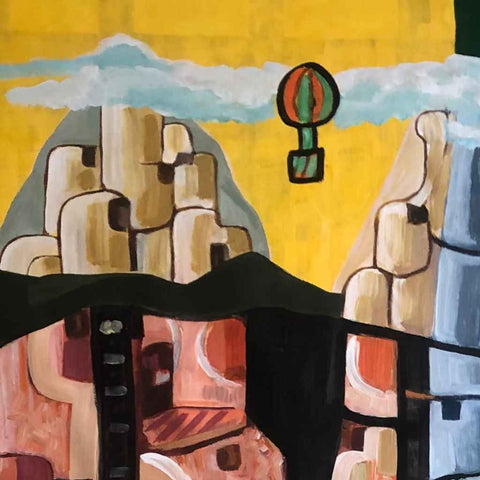 Cappadocia Acrylic Painting Buy Now on Artezaar.com Online Art Gallery Dubai UAE