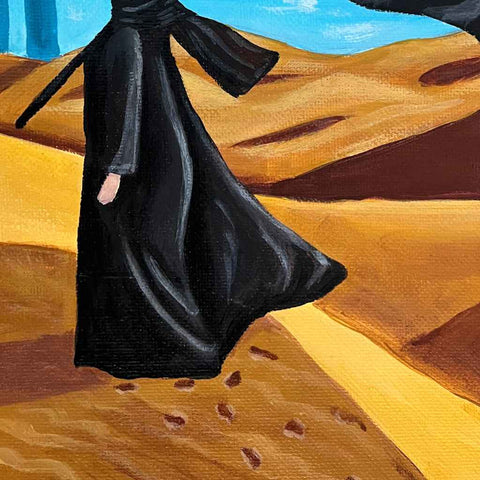 Carrying the Spirit of UAE - Acrylic Painting - Artezaar.com Online Art Gallery