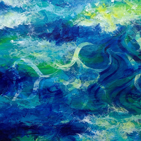 Caustics - Tansui Watercolor Painting Buy Now on Artezaar.com Online Art Gallery Dubai UAE
