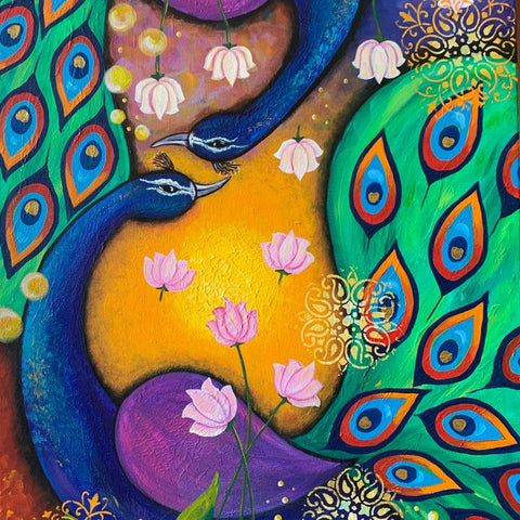 Celebration 1 Fine Acrylic painting Buy Now on Artezaar.com Online Art Gallery Dubai UAE