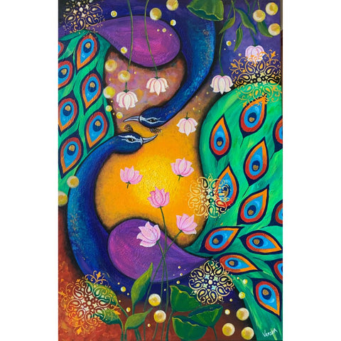 Celebration 1 Fine Acrylic painting Buy Now on Artezaar.com Online Art Gallery Dubai UAE