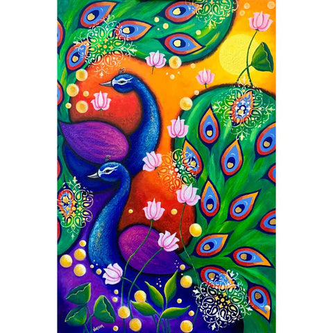 Celebration 2 Fine Acrylic Painting Buy Now on Artezaar.com Online Art Gallery Dubai UAE