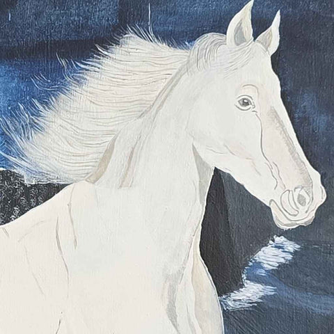 Celestial Gallop Mixed Media Painting Buy Now on Artezaar.com Online Art Gallery Dubai UAE