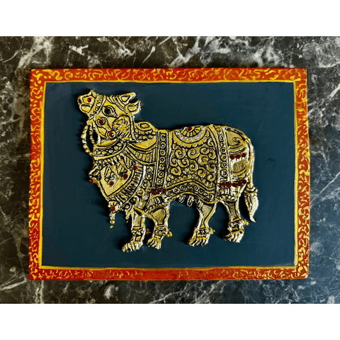 Ceremonial Bull - Mixed Media - Artezaar.com Online Art Gallery