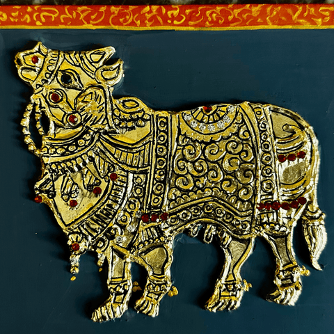 Ceremonial Bull - Mixed Media - Artezaar.com Online Art Gallery