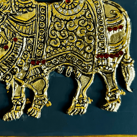Ceremonial Bull - Mixed Media - Artezaar.com Online Art Gallery