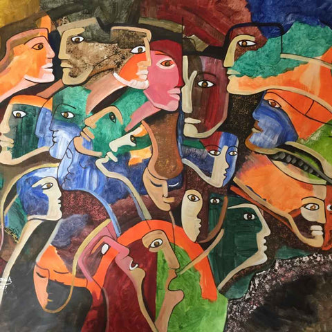 Chaos - Acrylic Painting - Artezaar.com Online Art Gallery