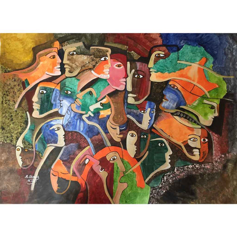 Chaos - Acrylic Painting - Artezaar.com Online Art Gallery