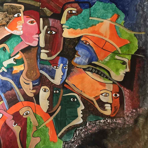 Chaos - Acrylic Painting - Artezaar.com Online Art Gallery