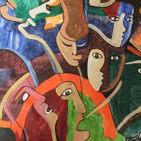 Chaos - Acrylic Painting - Artezaar.com Online Art Gallery