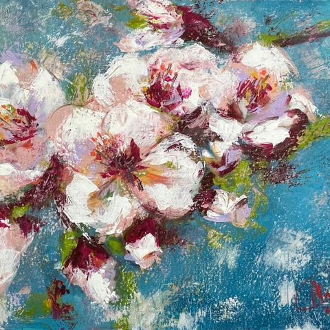 Cherry Night - Acrylic Painting - Artezaar.com Online Art Gallery