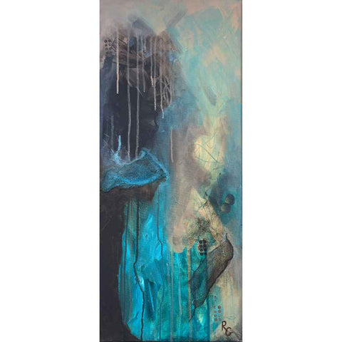 Chocolate Waves Abstract Mixed media Painting Buy Now on Artezaar.com Online Art Gallery Dubai UAE