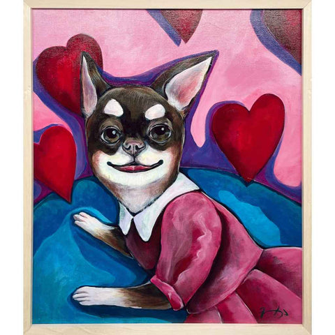 Chu, Sorry For Being So Cute Acrylic Painting Buy Now on Artezaar.com Online Art Gallery Dubai UAE
