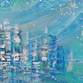 City Dynamics Abstract Mixed media painting Buy Now on Artezaar.com Online Art Gallery Dubai UAE
