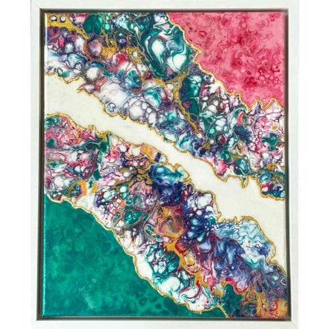 Colorful River Bed Acrylic Painting Buy Now on Artezaar.com Online Art Gallery Dubai UAE