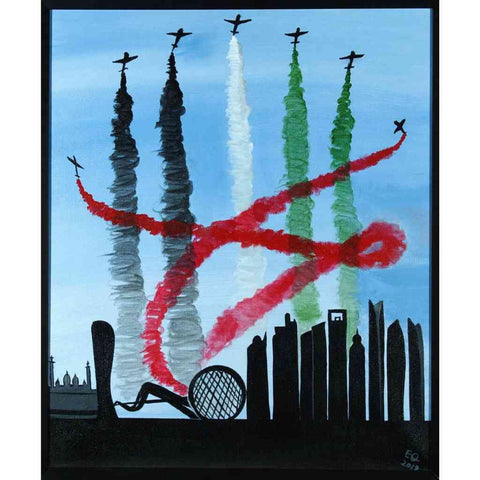 Colors Of The Sky Acrylic Painting Buy Now on Artezaar.com Online Art Gallery Dubai UAE