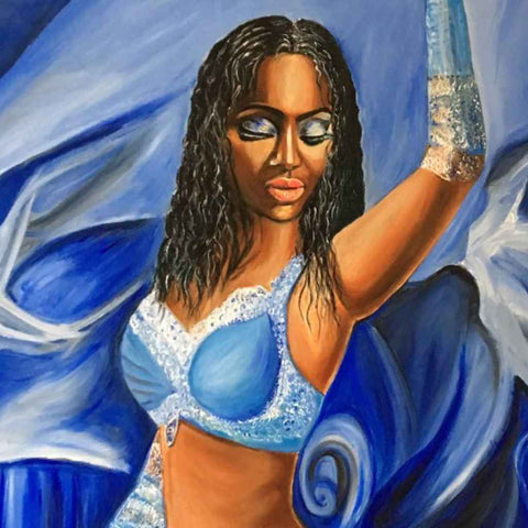 Contemporary Mermaid - 1 - Oil Painting - Artezaar.com Online Art Gallery