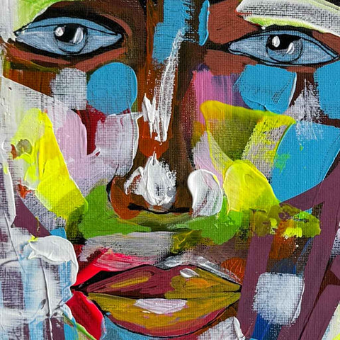 Conversations in Color Acrylic Painting Buy Now on Artezaar.com Online Art Gallery Dubai UAE