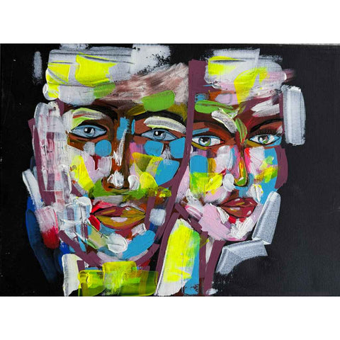 Conversations in Color Acrylic Painting Buy Now on Artezaar.com Online Art Gallery Dubai UAE