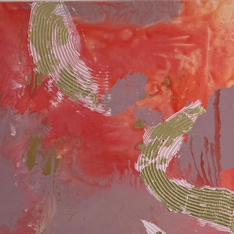 Coral Dreams Abstract Mixed Media Painting Buy Now on Artezaar.com Online Art Gallery Dubai UAE