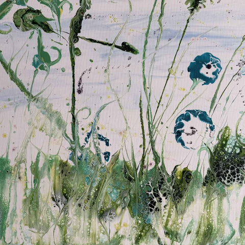 Cornflowers - Acrylic Painting - Artezaar.com Online Art Gallery
