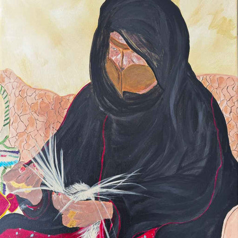 Crafting Heritage Acrylic Painting Buy Now on Artezaar.com Online Art Gallery Dubai UAE