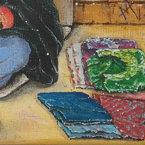 Crafting Traditions Acrylic Painting Buy Now on Artezaar.com Online Art Gallery Dubai UAE