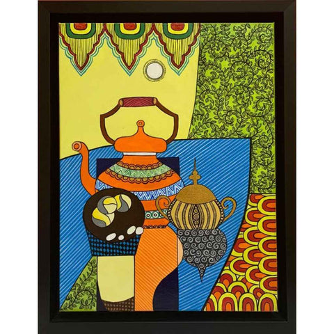 Creative Madhubani Series 1 Acrylic Still Life Painting Buy Now on Artezaar.com Online Art Gallery Dubai UAE