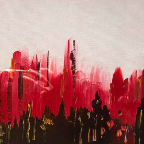 Crimson Desire Acrylic Painting Buy Now on Artezaar.com Online Art Gallery Dubai UAE