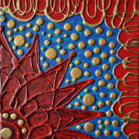 Crimson Vanguard - Mixed Media - Artezaar.com Online Art Gallery