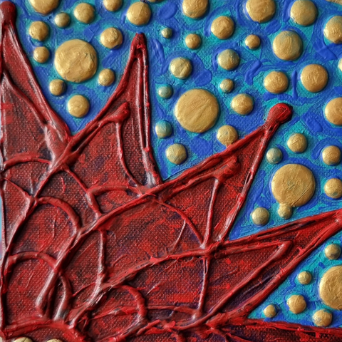 Crimson Vanguard - Mixed Media - Artezaar.com Online Art Gallery