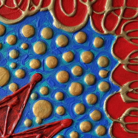 Crimson Vanguard - Mixed Media - Artezaar.com Online Art Gallery