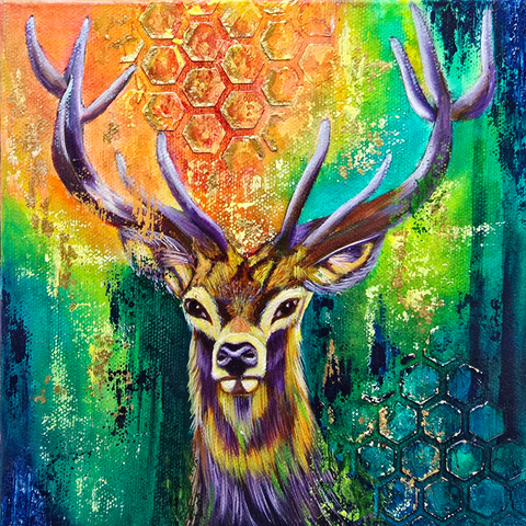Crown Of The Forest - Mixed Media - Artezaar.com Online Art Gallery