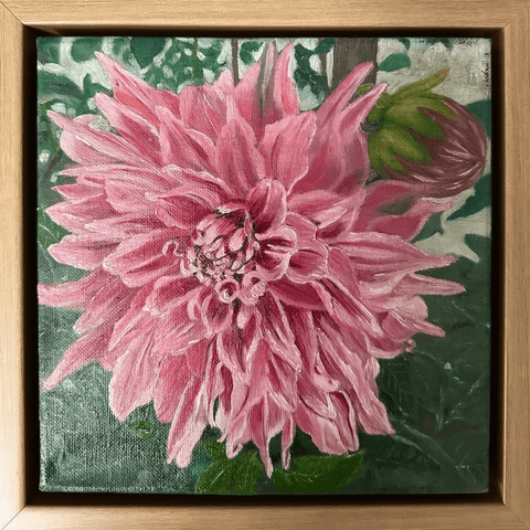 Dahlia Symphony - Oil Painting - Artezaar.com Online Art Gallery