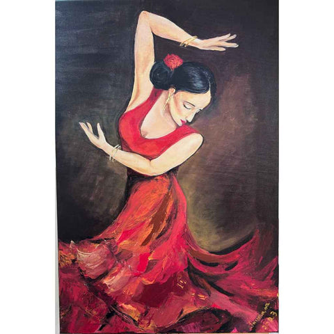 Dancer Fine Acrylic painting Buy Now on Artezaar.com Online Art Gallery Dubai UAE