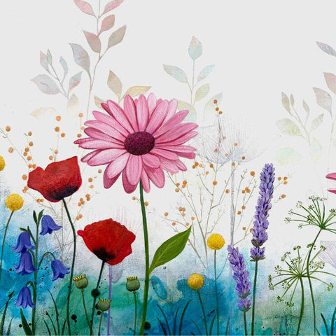 Dancing Petals Abstract Acrylic Painting Buy Now on Artezaar.com Online Art Gallery Dubai UAE
